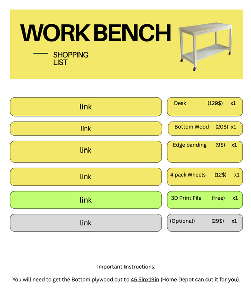 Work Bench - Build Plans